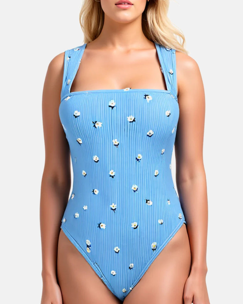 Square Neck Sleeveless Bodysuits