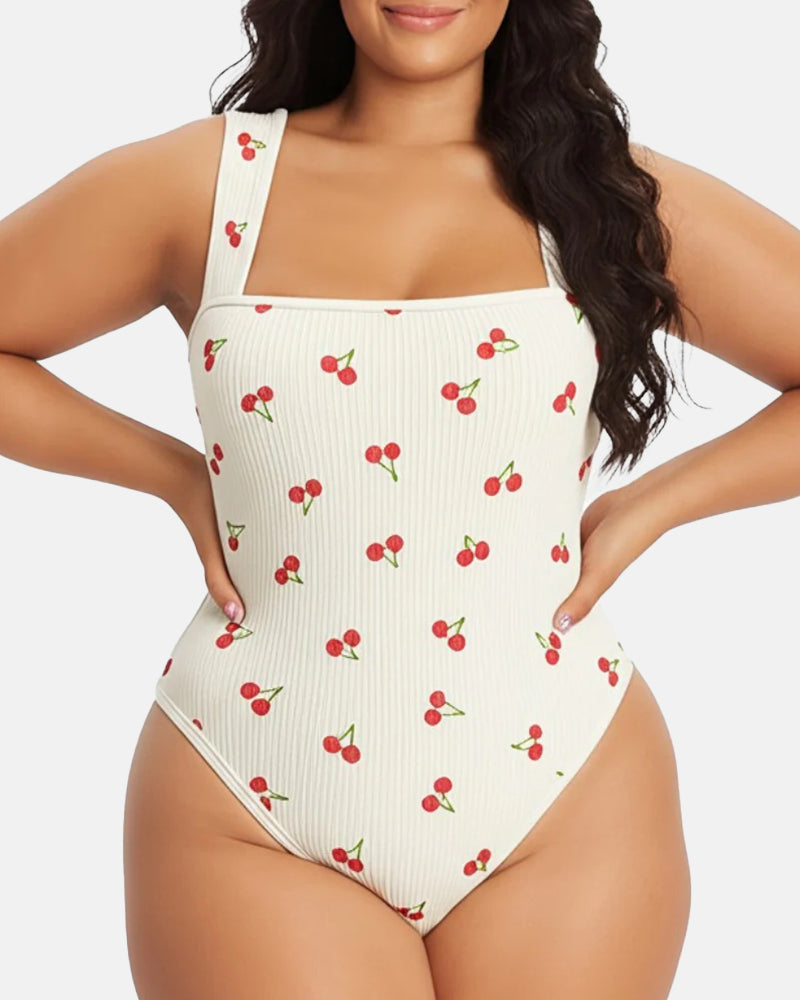 Square Neck Sleeveless Bodysuits