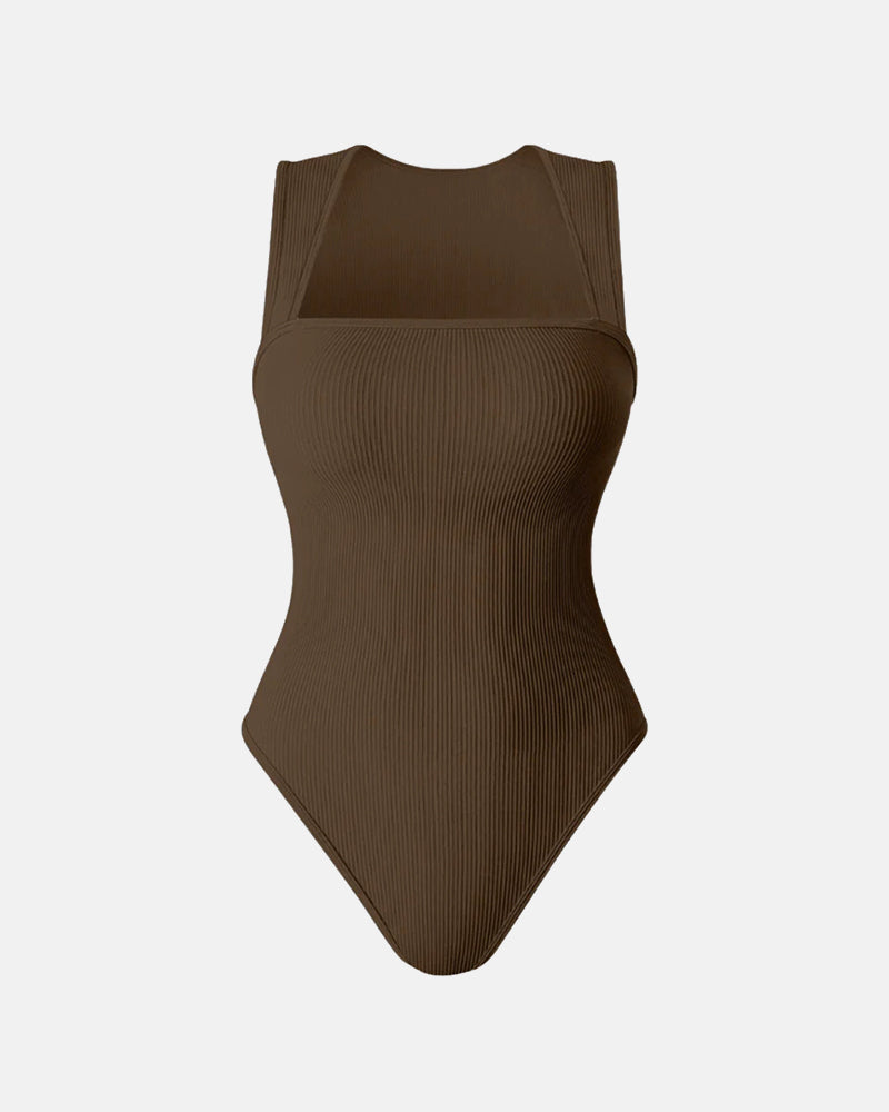 Square Neck Sleeveless Bodysuits