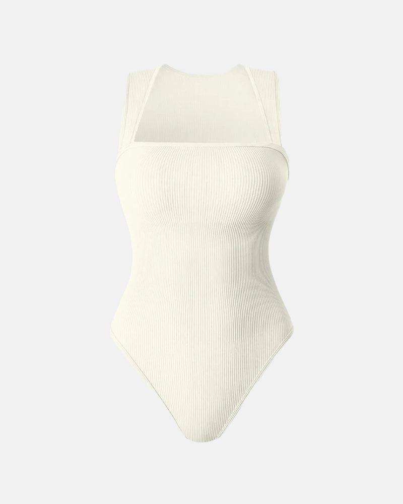 Square Neck Sleeveless Bodysuits
