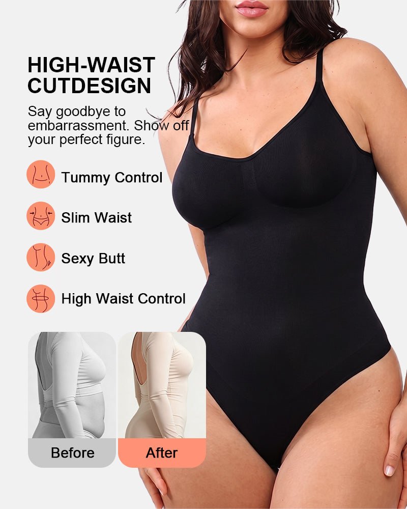 Backless Slimming Thong Bodysuit