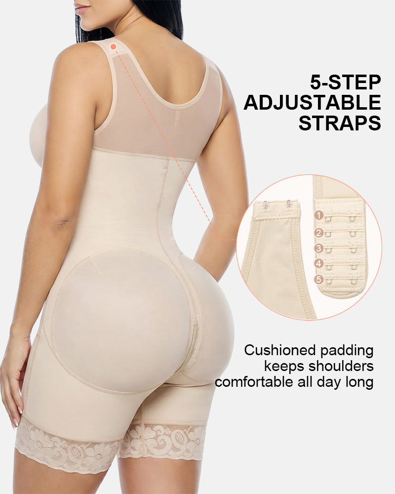 Tummy Control Fajas Shapewear with V-shape Sculpting Elastic Band