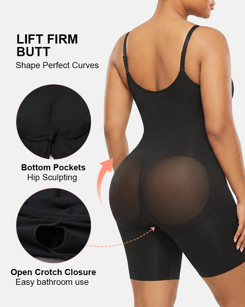 Ultra-Stretch Zip-Up Bodysuit — Sculpting Support & All-Day Comfort