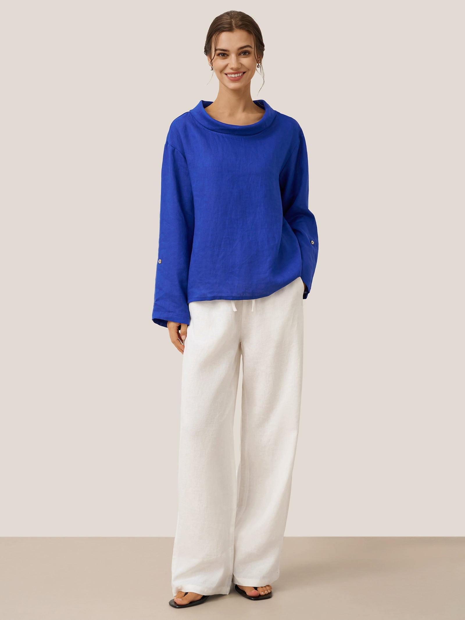 100% Linen Classic Pants LYON