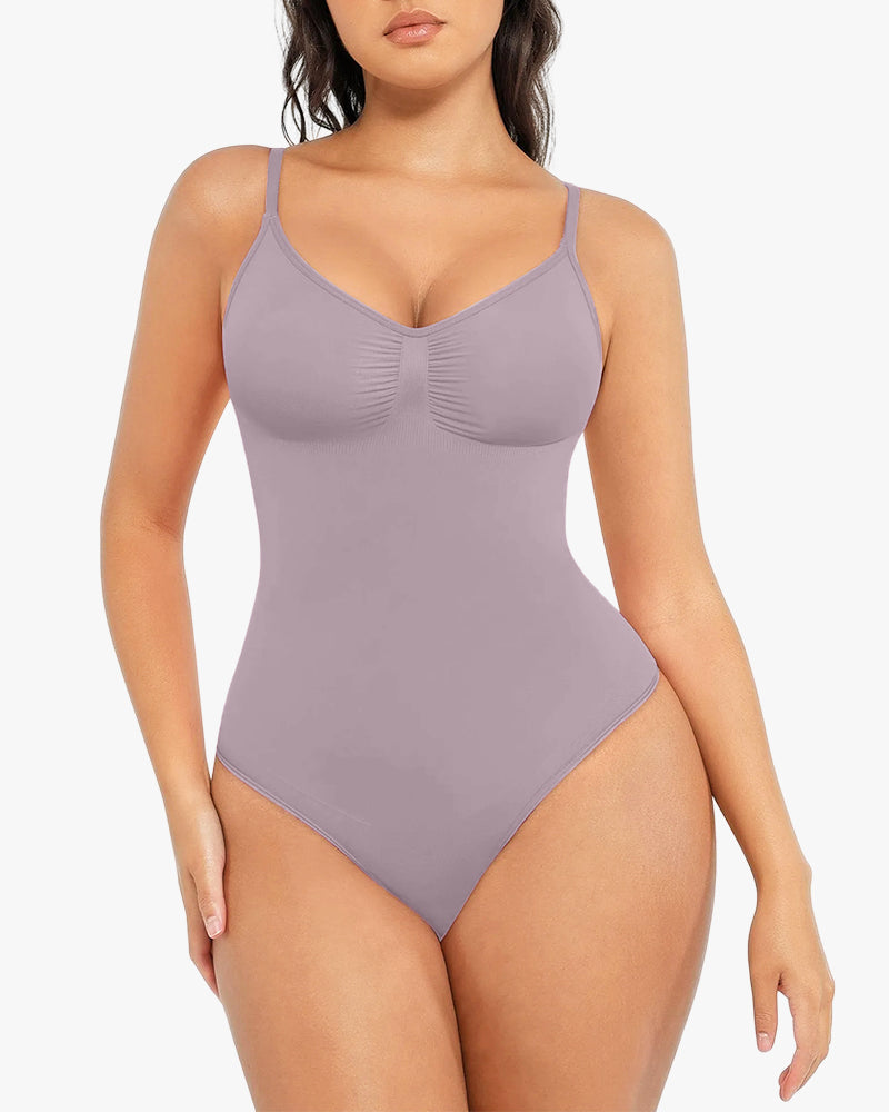 Tummy Control Seamless Thong Bodysuit