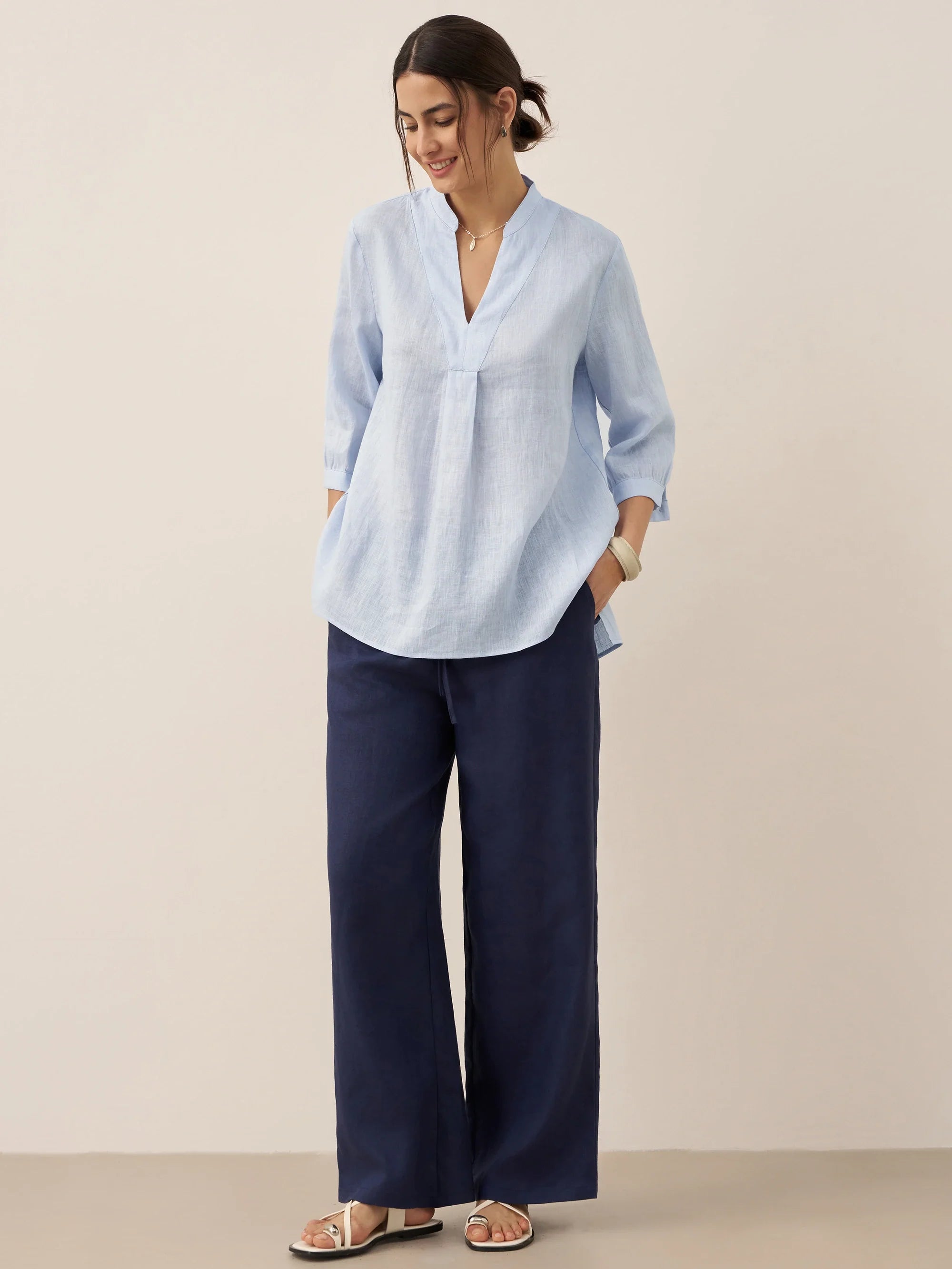 100% Linen Classic Pants LYON