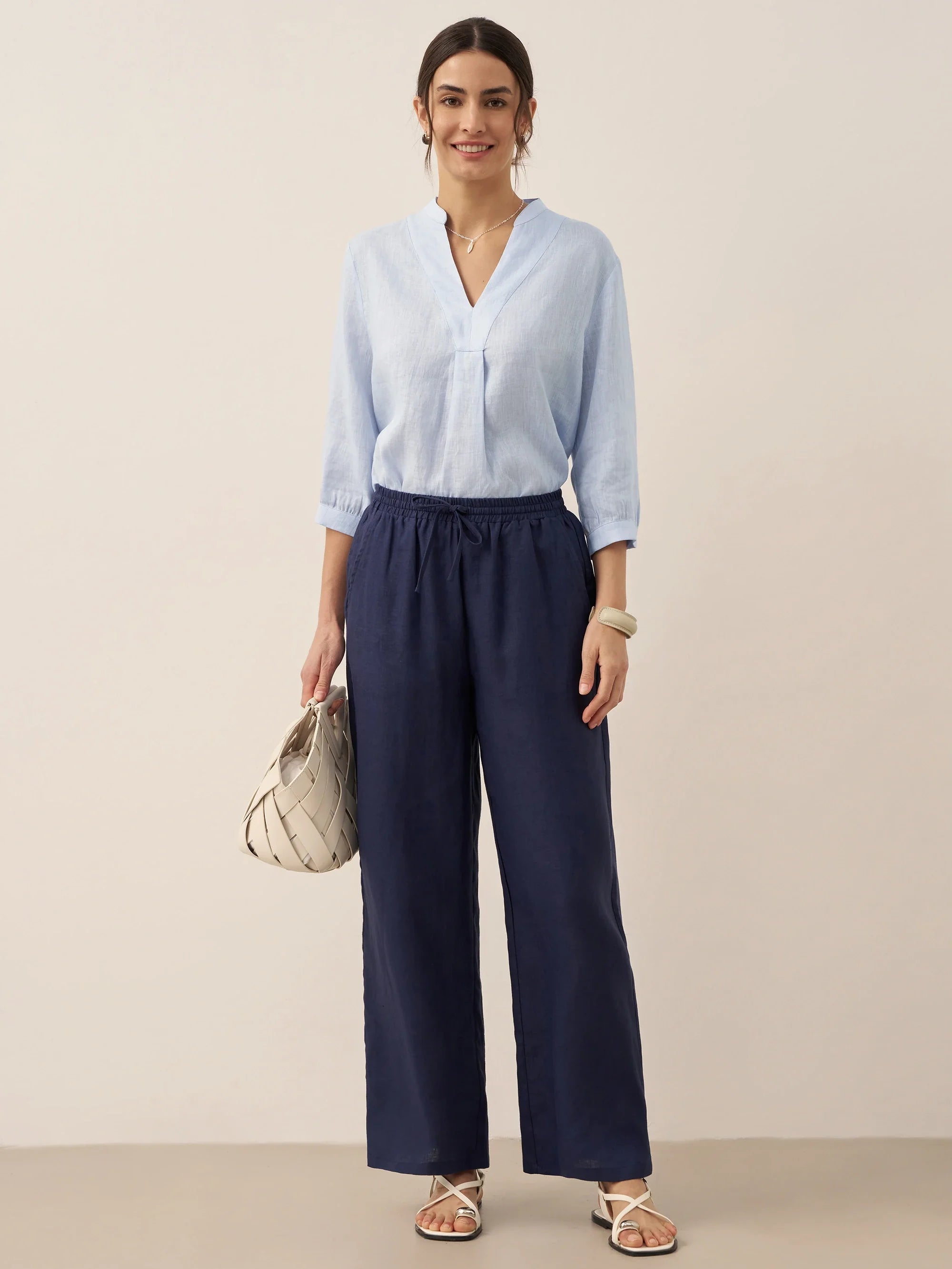 100% Linen Classic Pants LYON