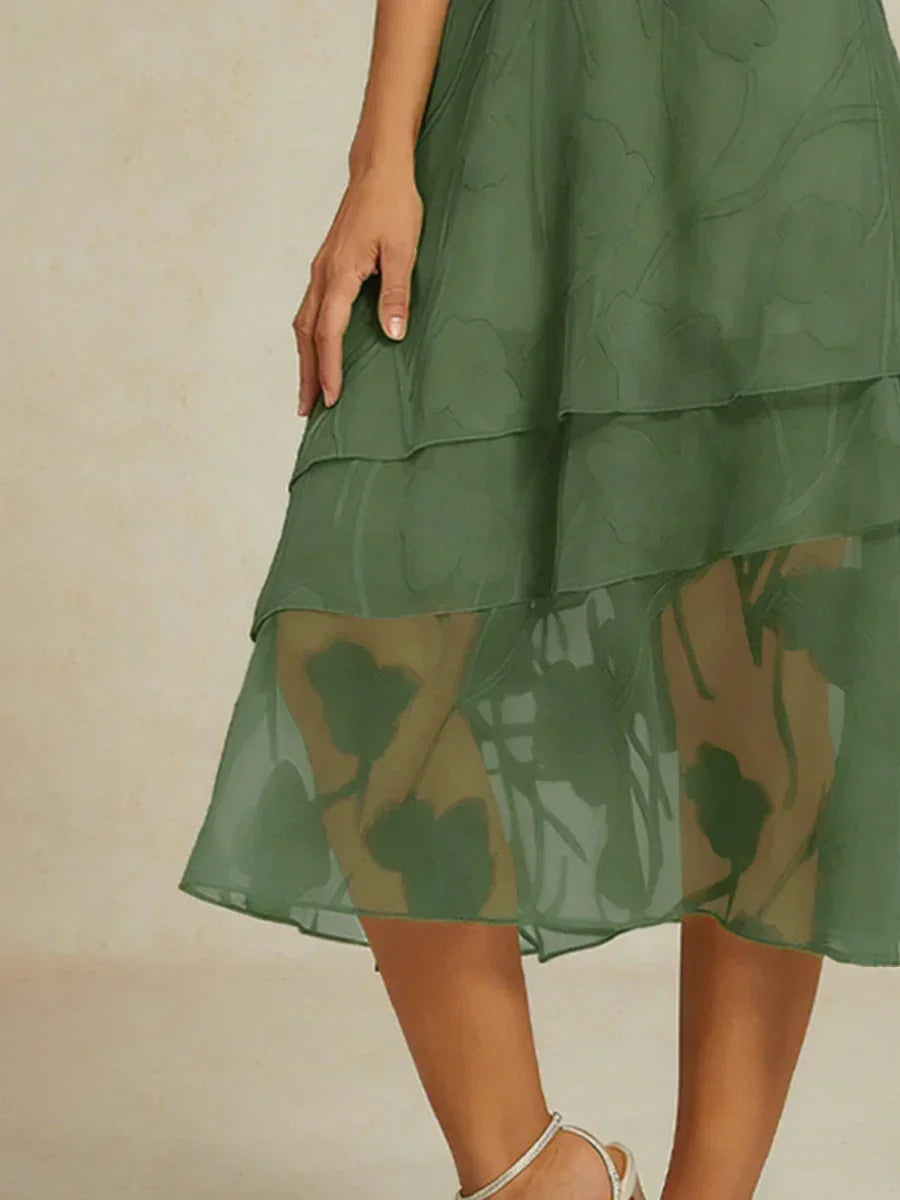 Bloemenchiffon Midirok