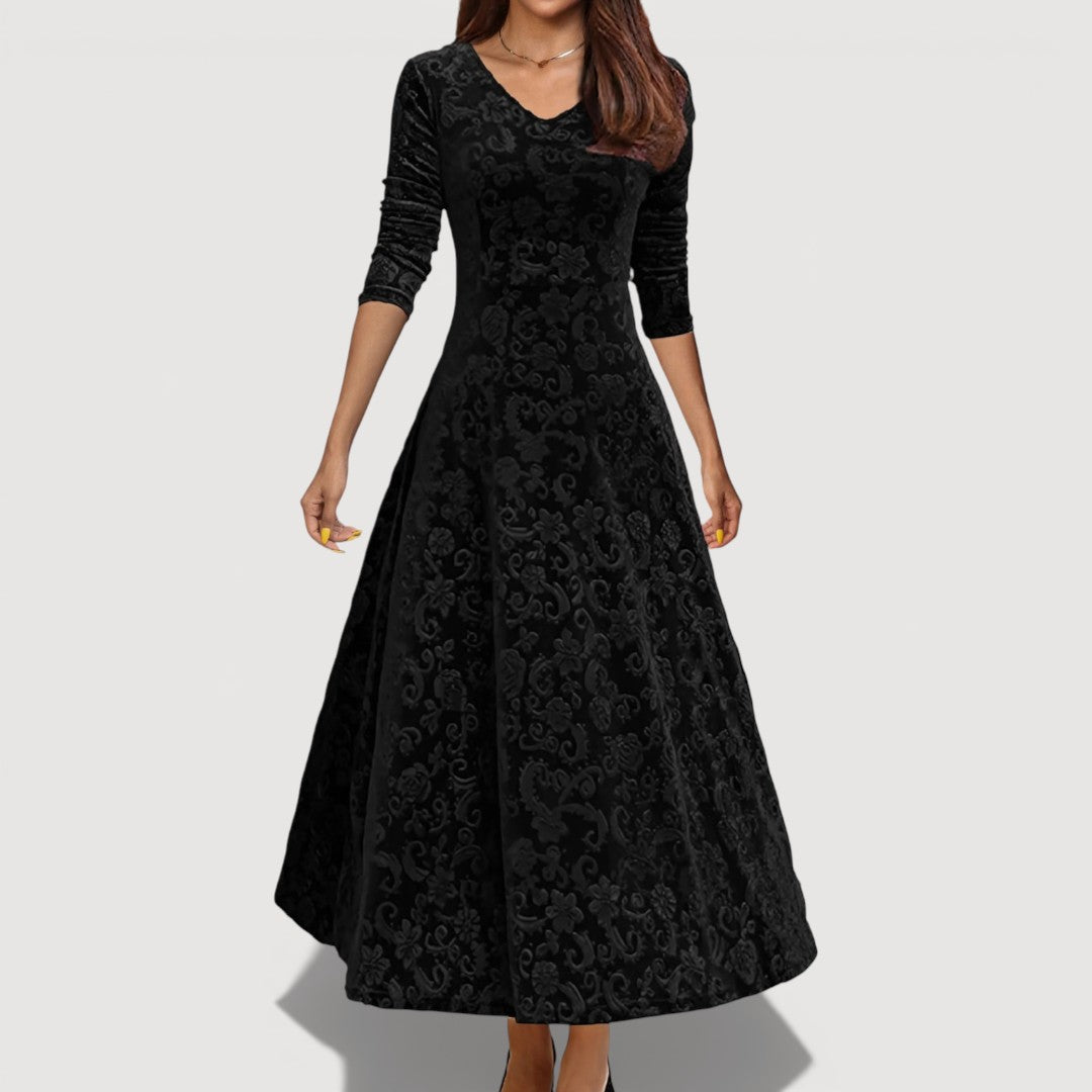 Jillian | Elegant Velvet Dress