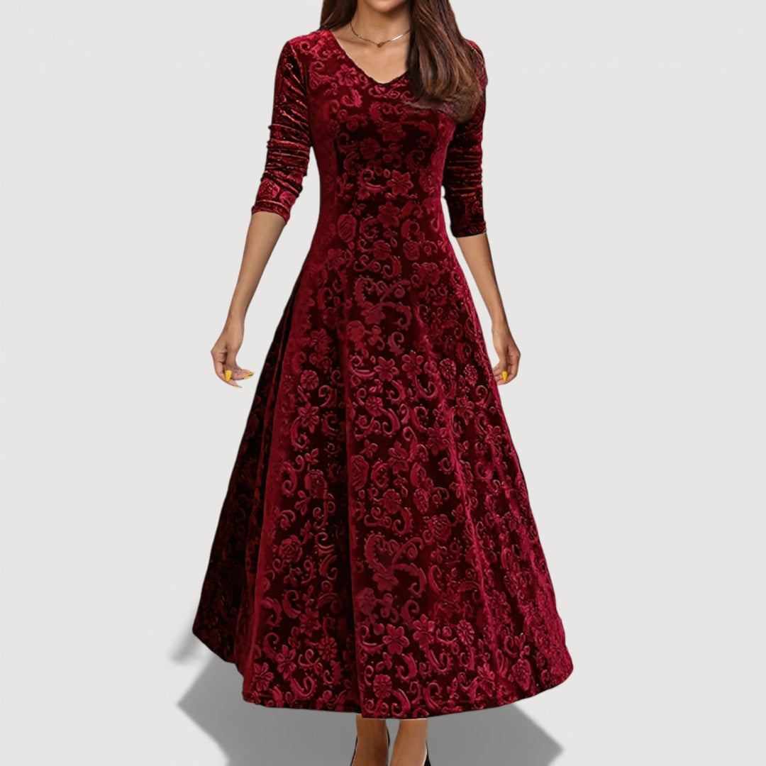 Jillian | Elegant Velvet Dress