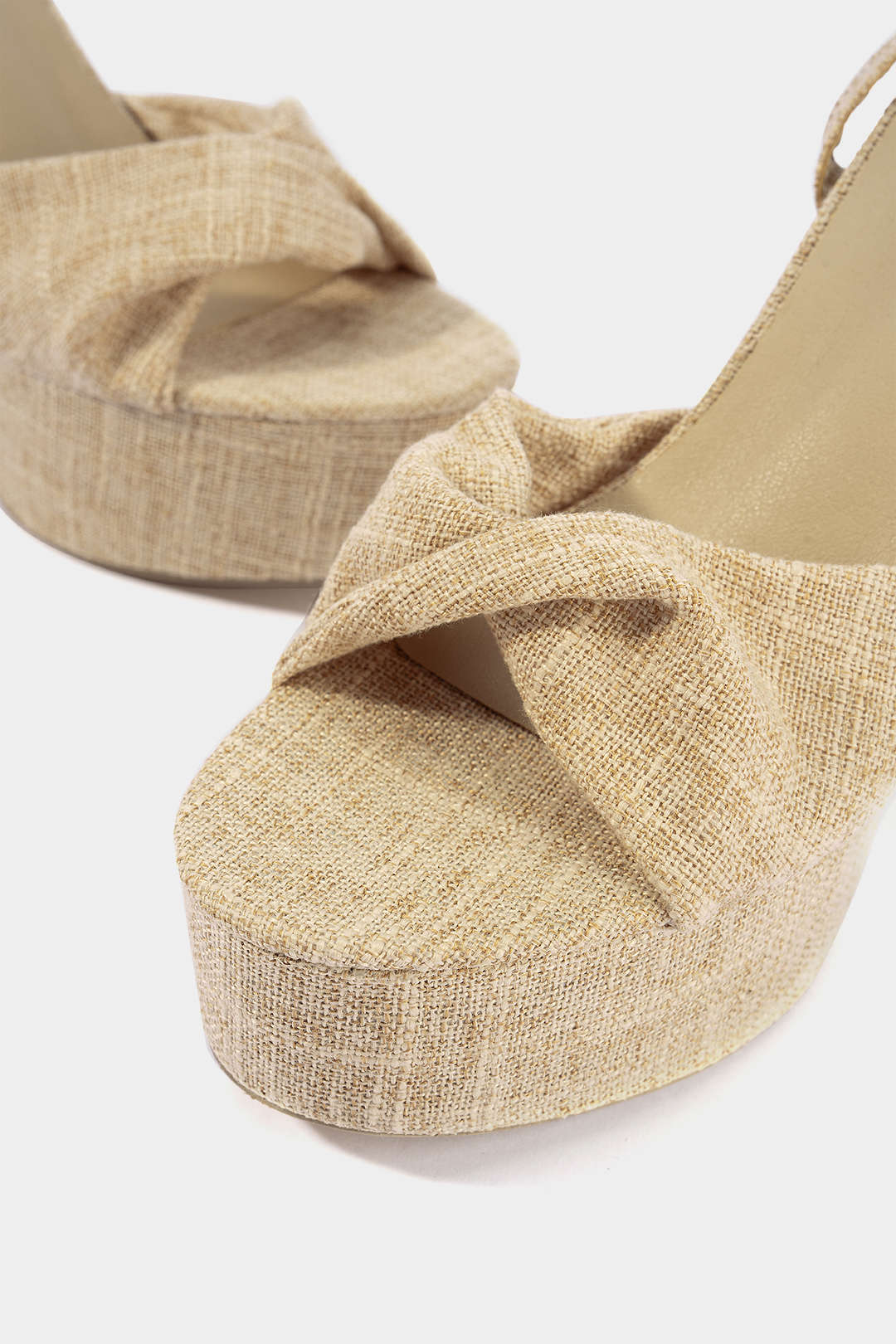 Strappy Thick-Soled Open Toe Heels