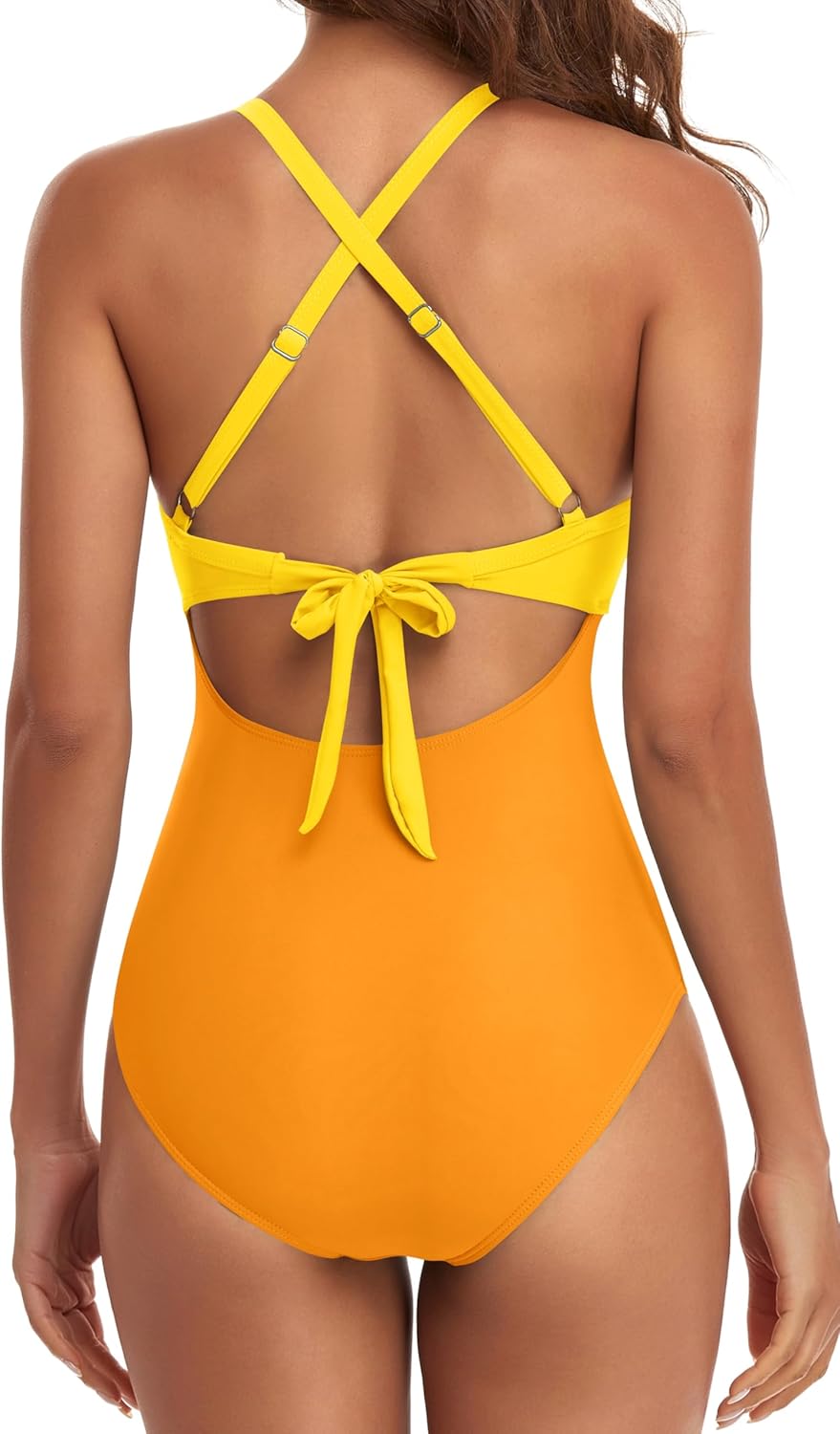 Maclair & Co. - Women's One Piece Swimsuits Tummy Control Cutout High Waisted Bathing Suit Wrap Tie Back