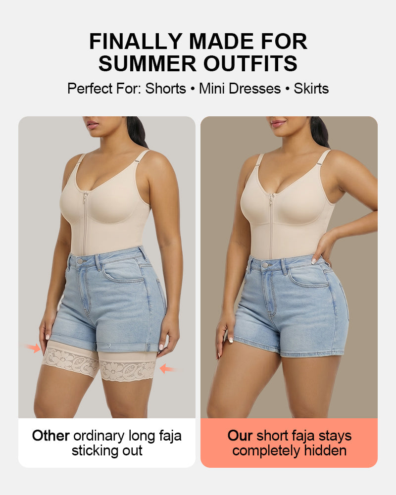 Overbust Fajas Colombianas Shapewear for Women Tummy Control Brief Shaper for Summer Shorts and Skirts