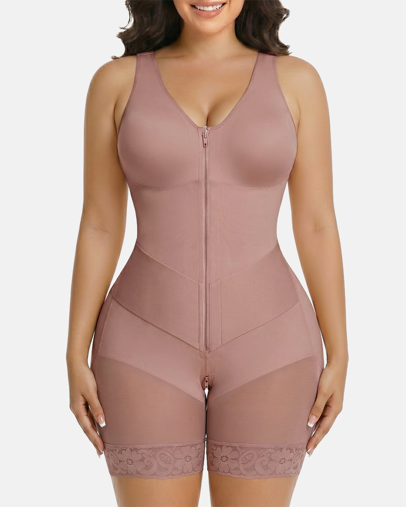 Tummy Control Fajas Shapewear with V-shape Sculpting Elastic Band