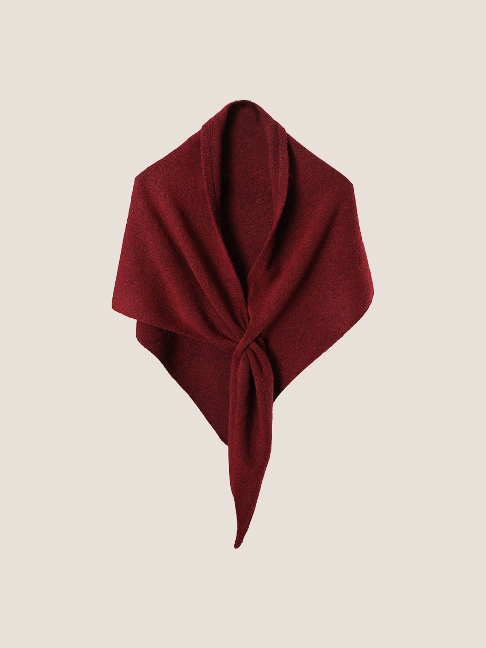 Cashmere-Wool Blend Cross-Style Shawl Scarf