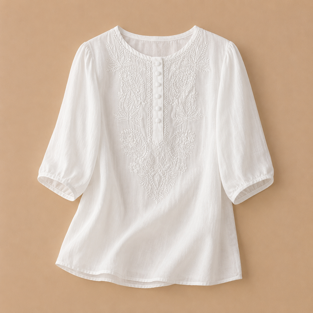 Verena Cotton Linen Blouse