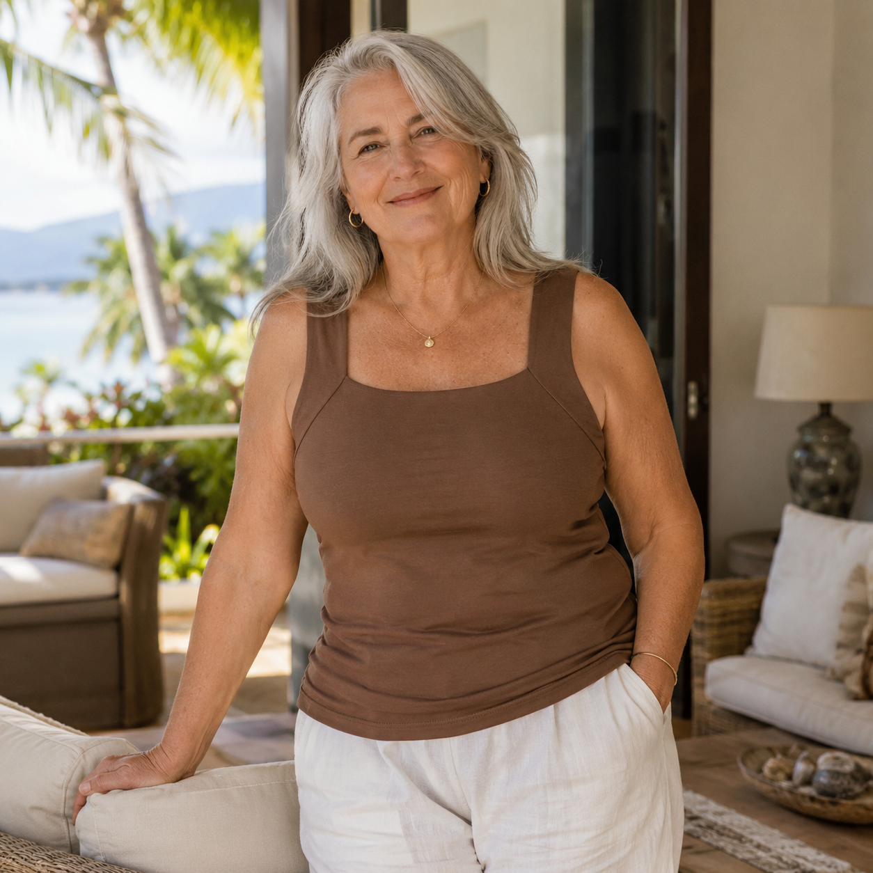 Roxanne | Built In Comfort Bra Tanktop