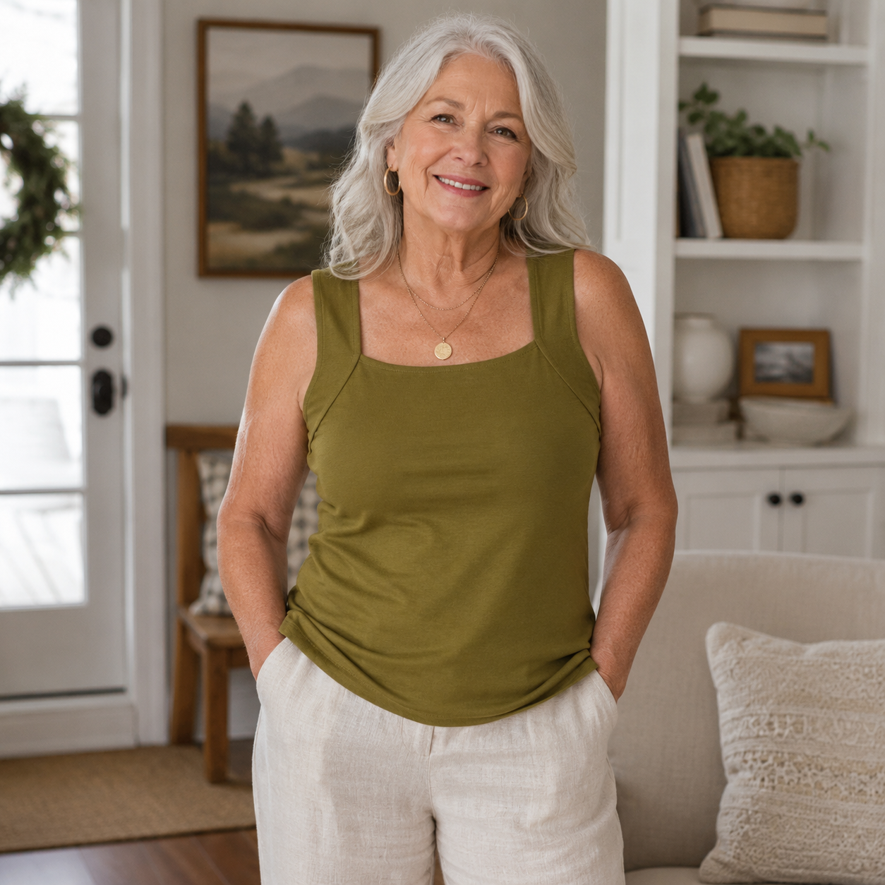 Roxanne | Built In Comfort Bra Tanktop
