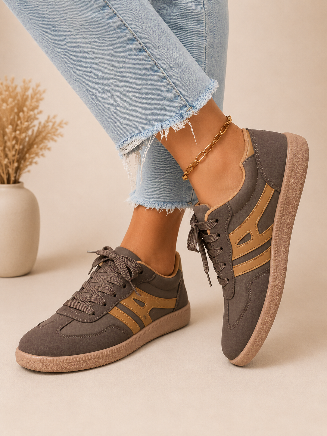 Selina – Chaussures de marche confortables à enfiler