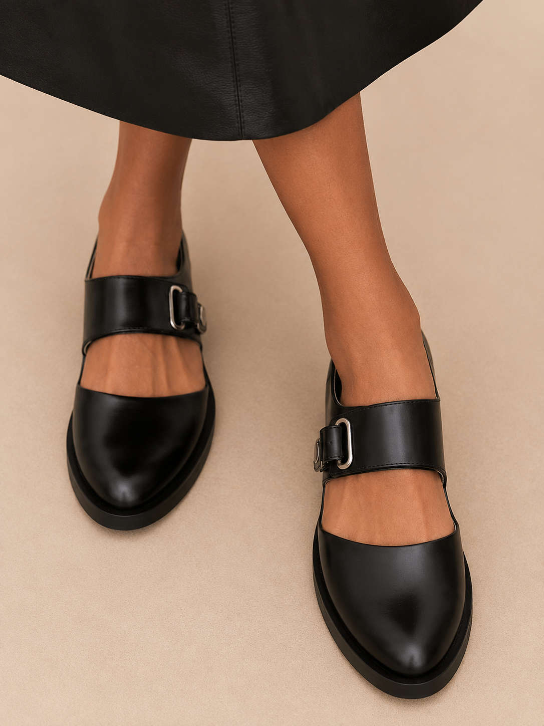 Gelina - Ballerines minimalistes Mary Jane avec boucle
