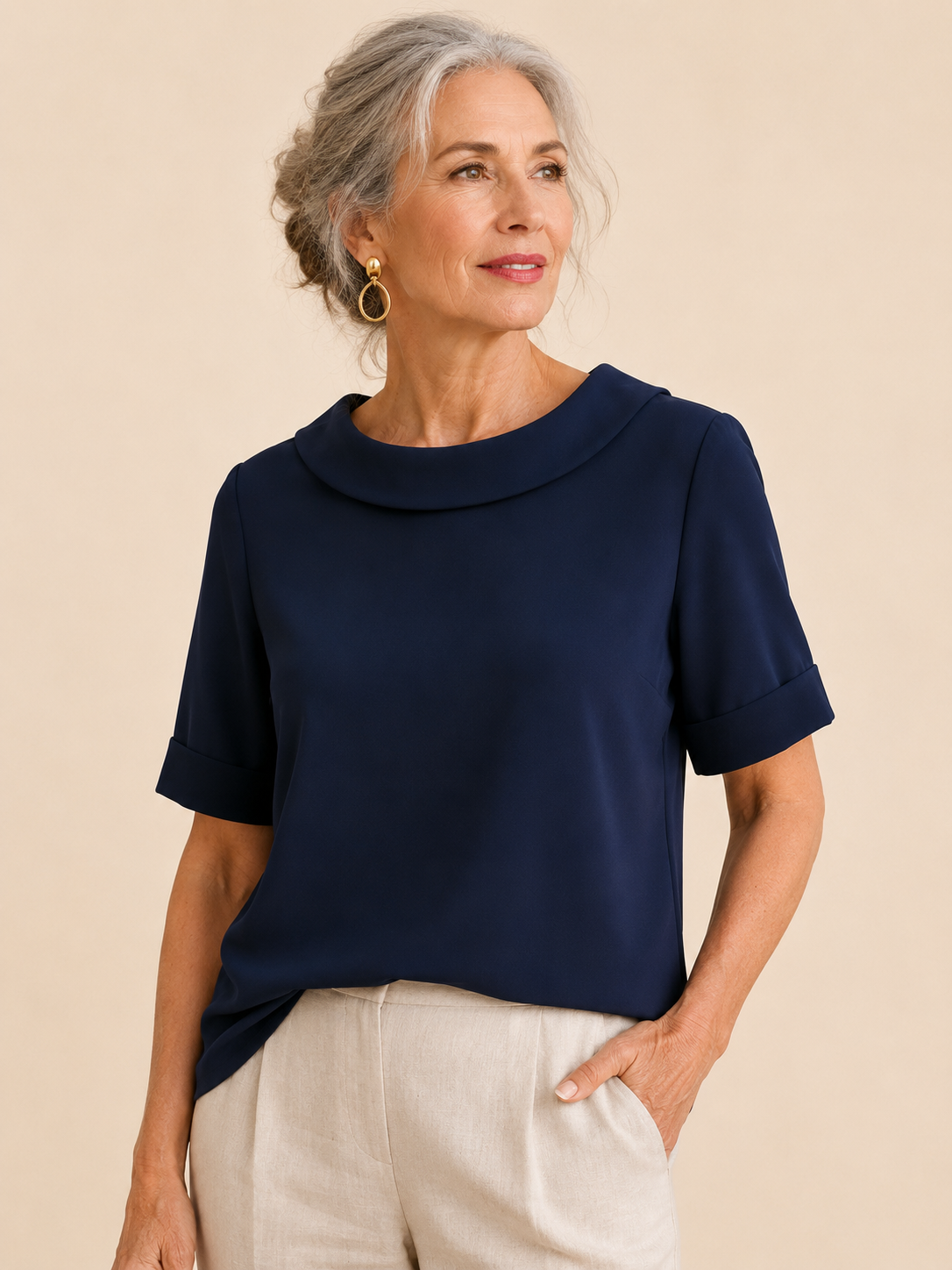 Camille Round Neck Blouse