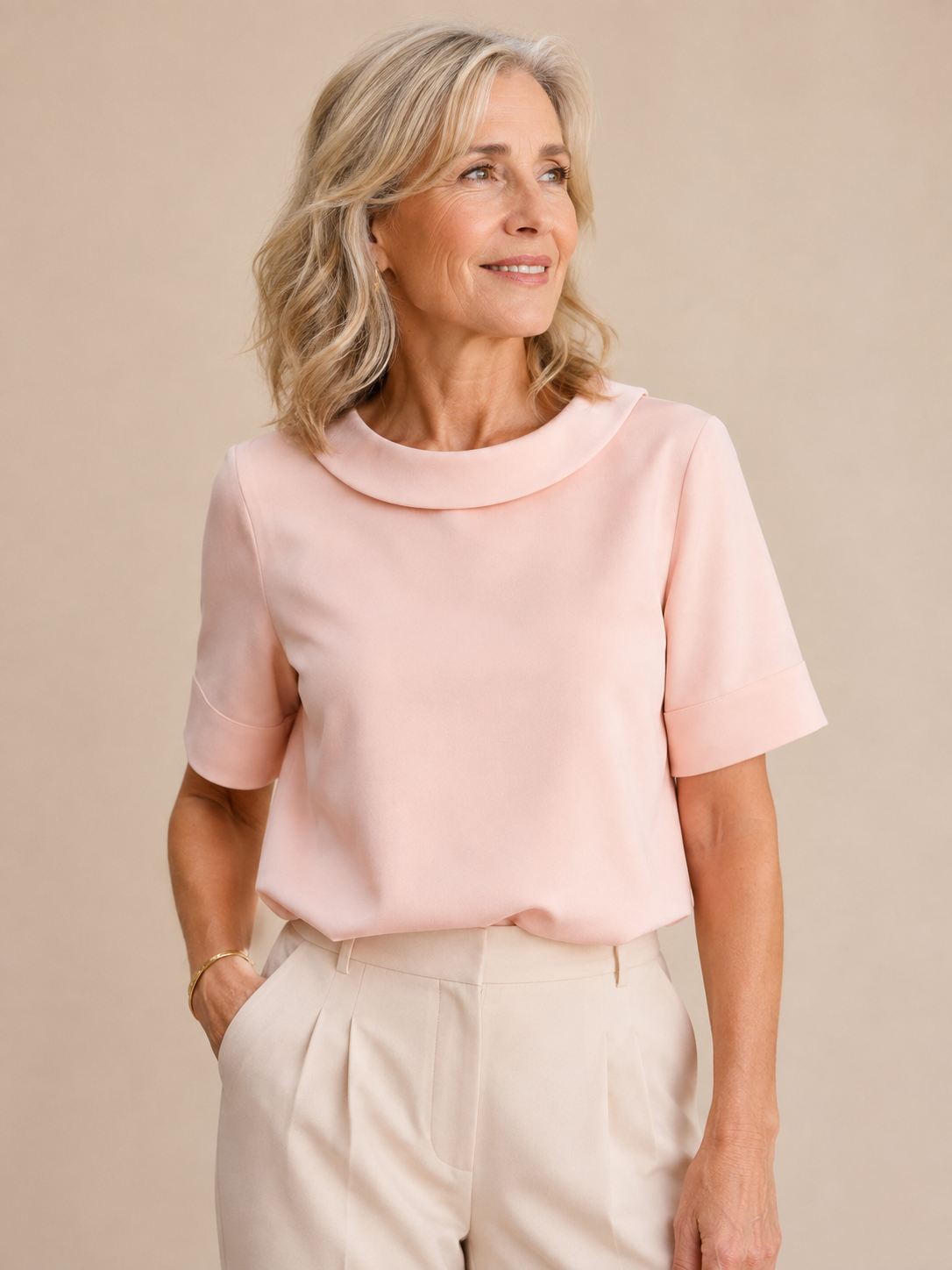 Camille Round Neck Blouse