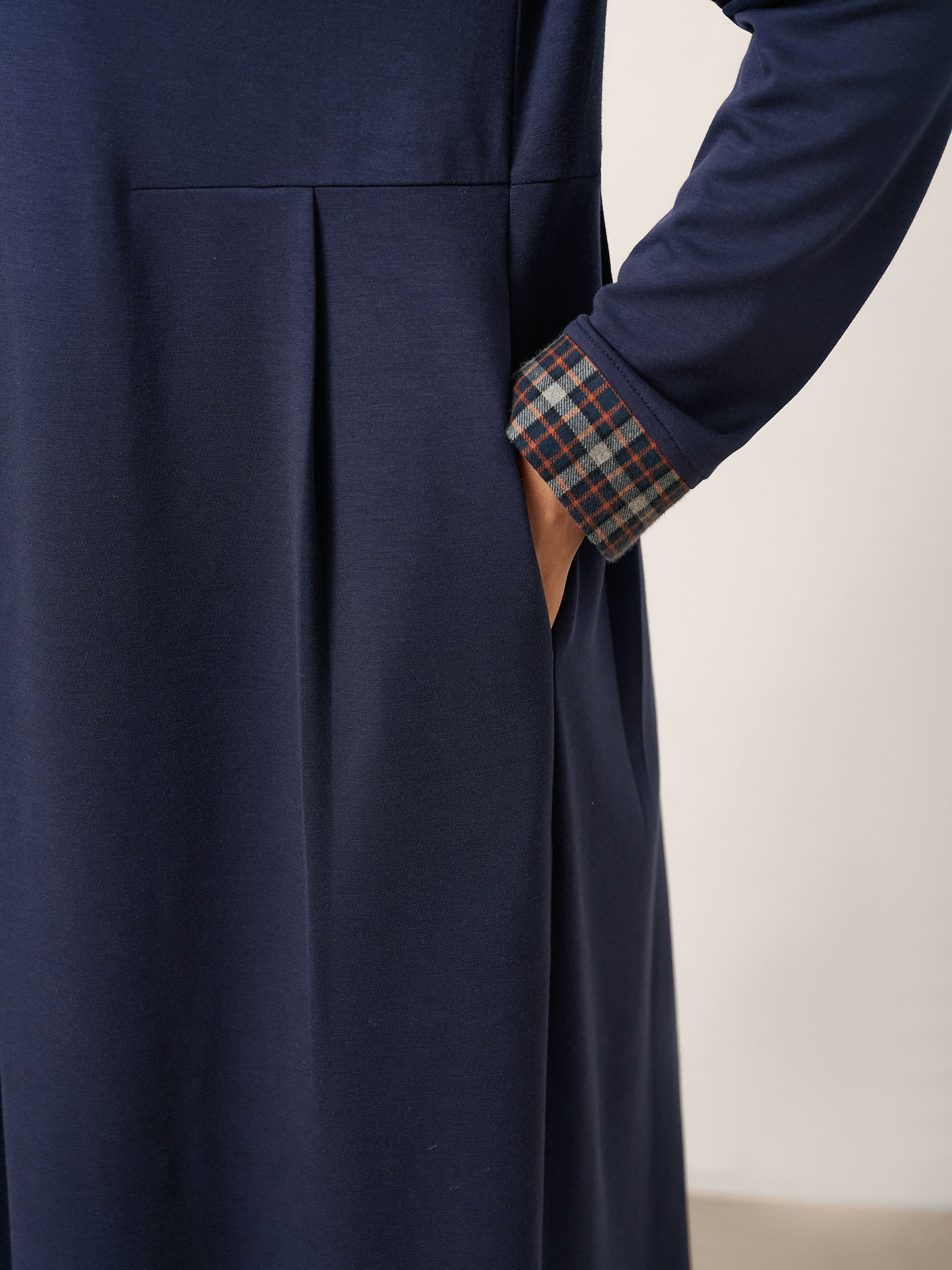 Asymmetric Pleated Maxi Dress CECILE