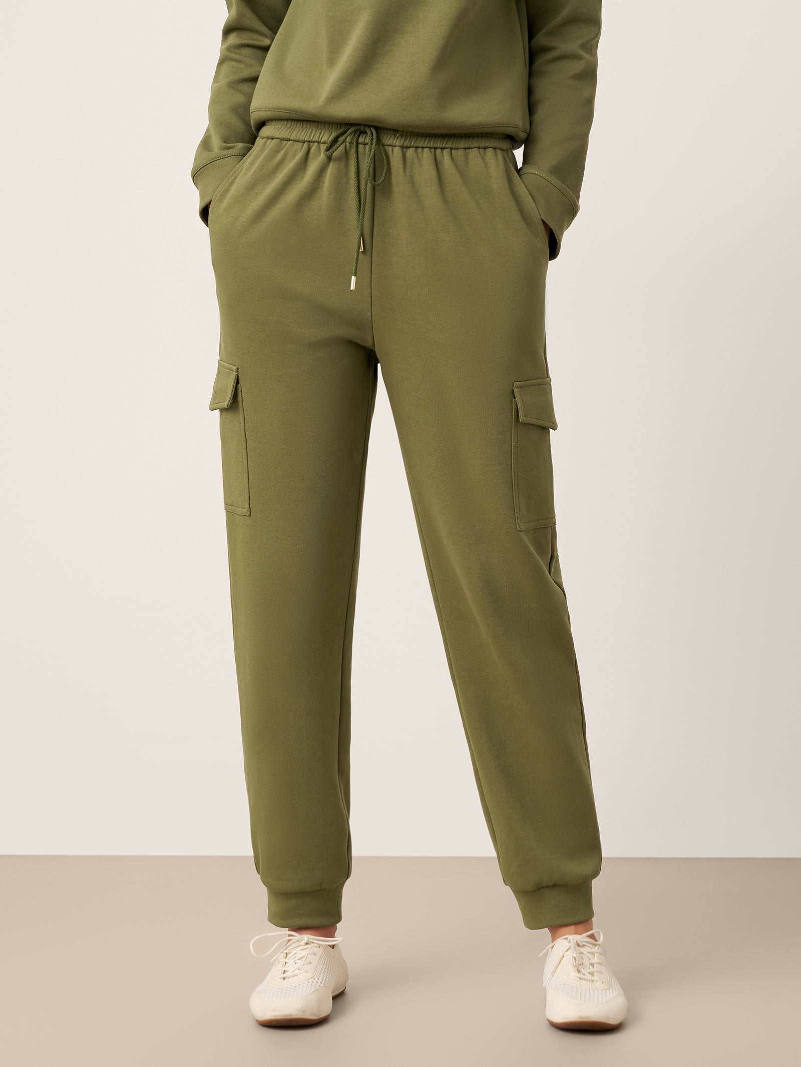 Cotton Drawstring Cargo Pants PIA