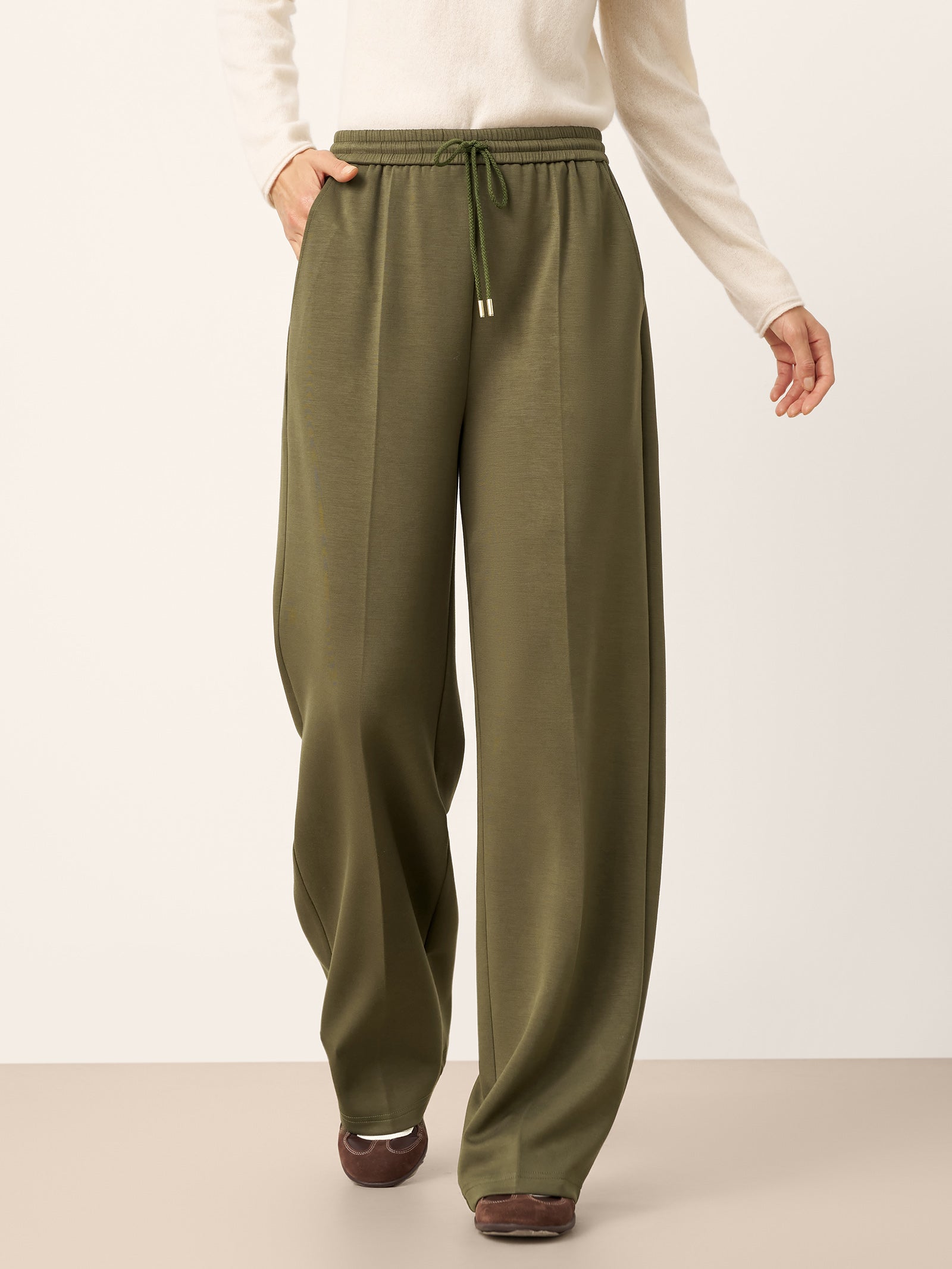 Drawstring Wide Leg Pants CHELSEA