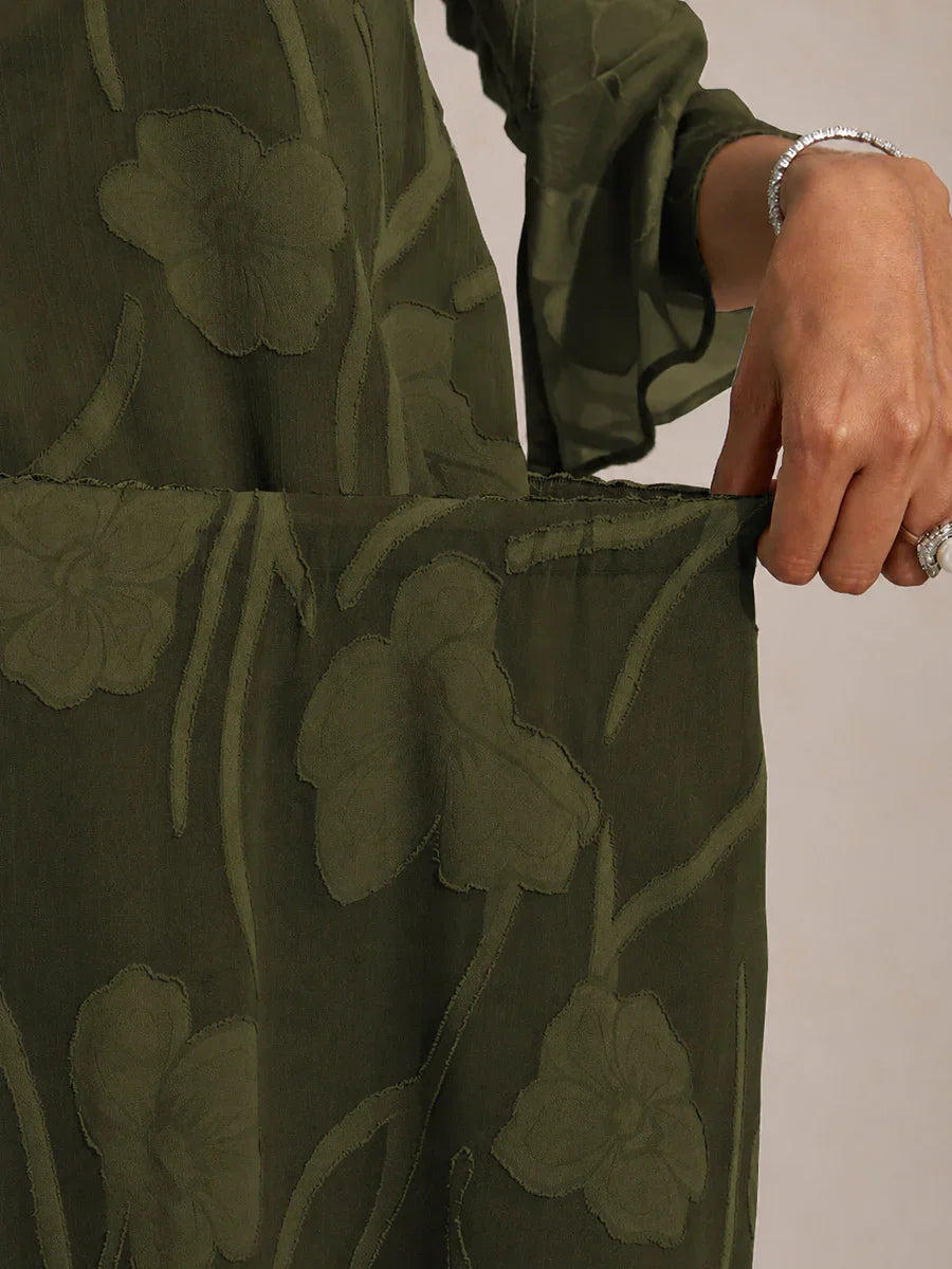 Chiffon Midirok met Bloemen