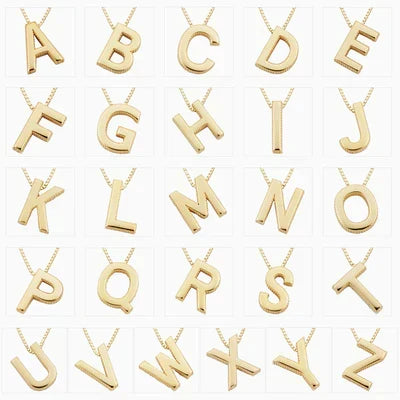 Enzhalynne | Necklace with Initials 18K Gold