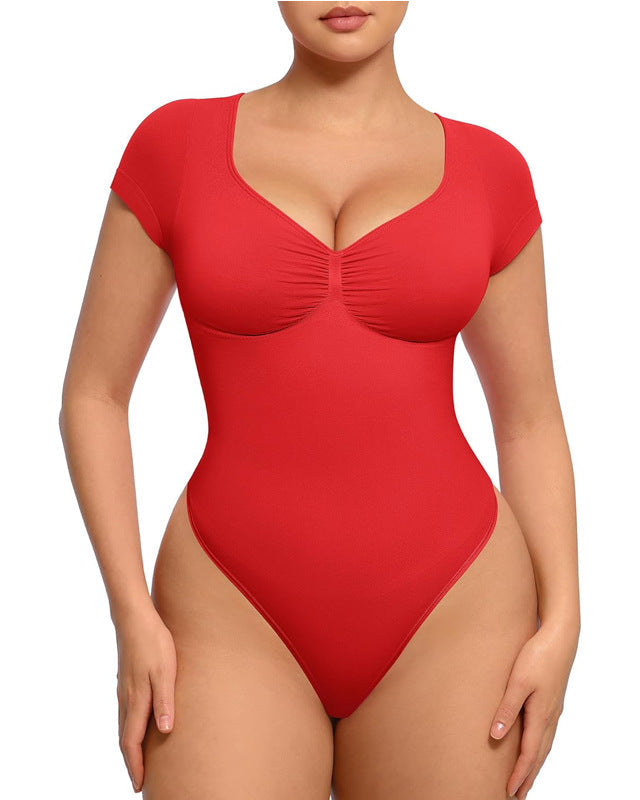 V Neck Tummy Control Seamless Shapewear