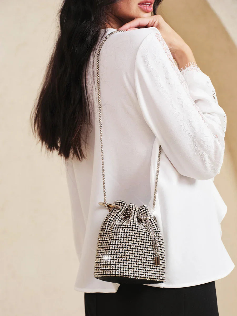 Rhinestone Ketting Clutch