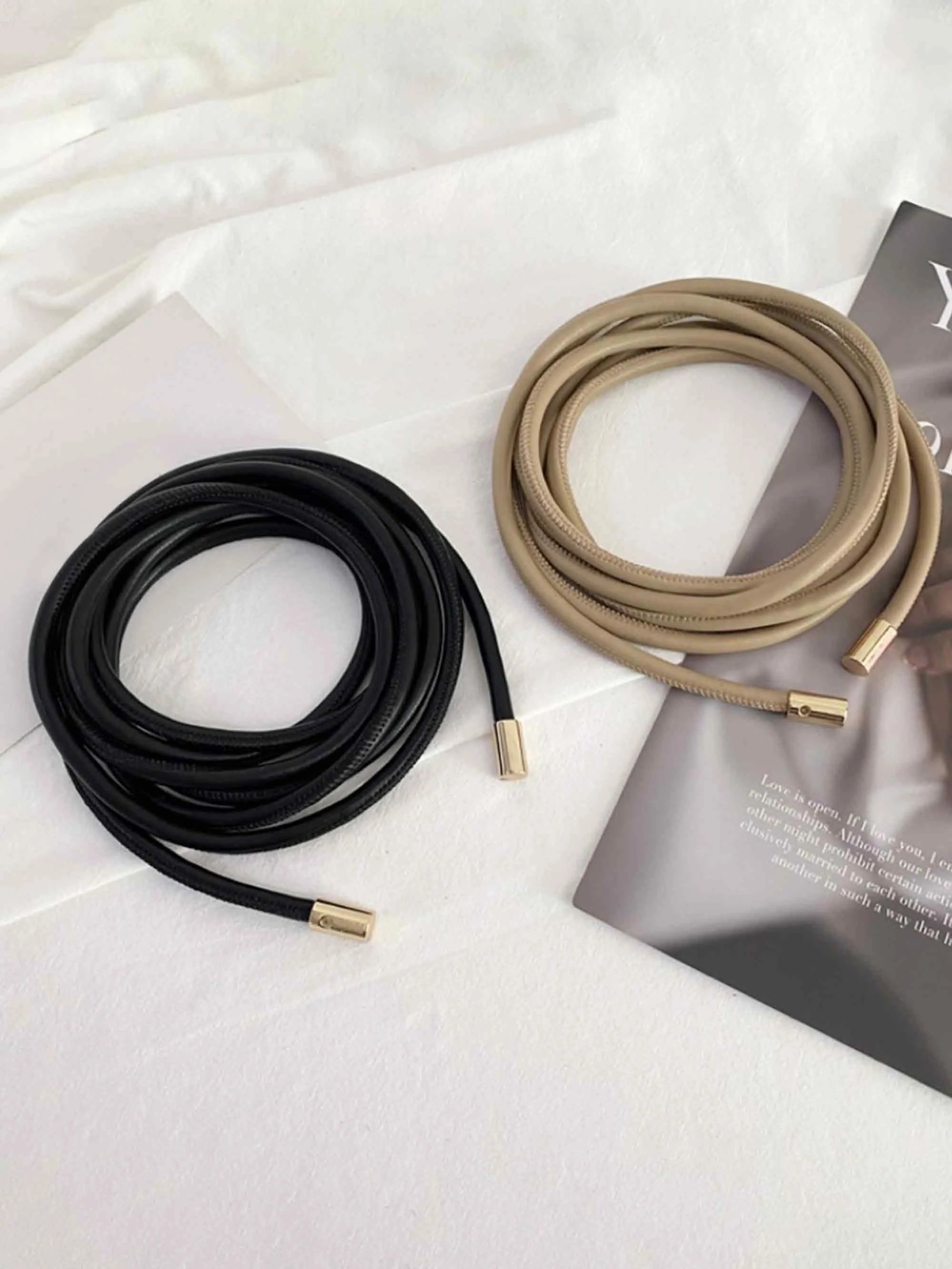 Minimalist Bow-Tie Waist Rope Belt