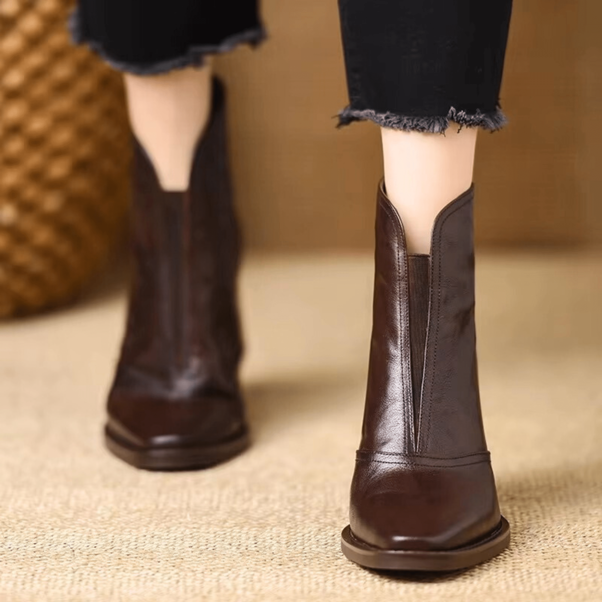 Kassandra - Luxury Mid Heel Boots