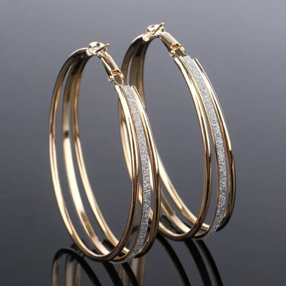Vintage Golden Bright Ear Studs