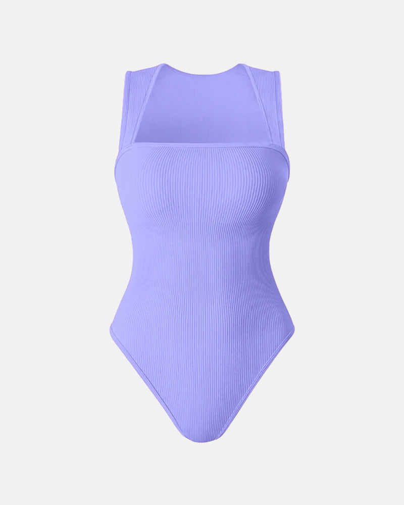 Square Neck Sleeveless Bodysuits