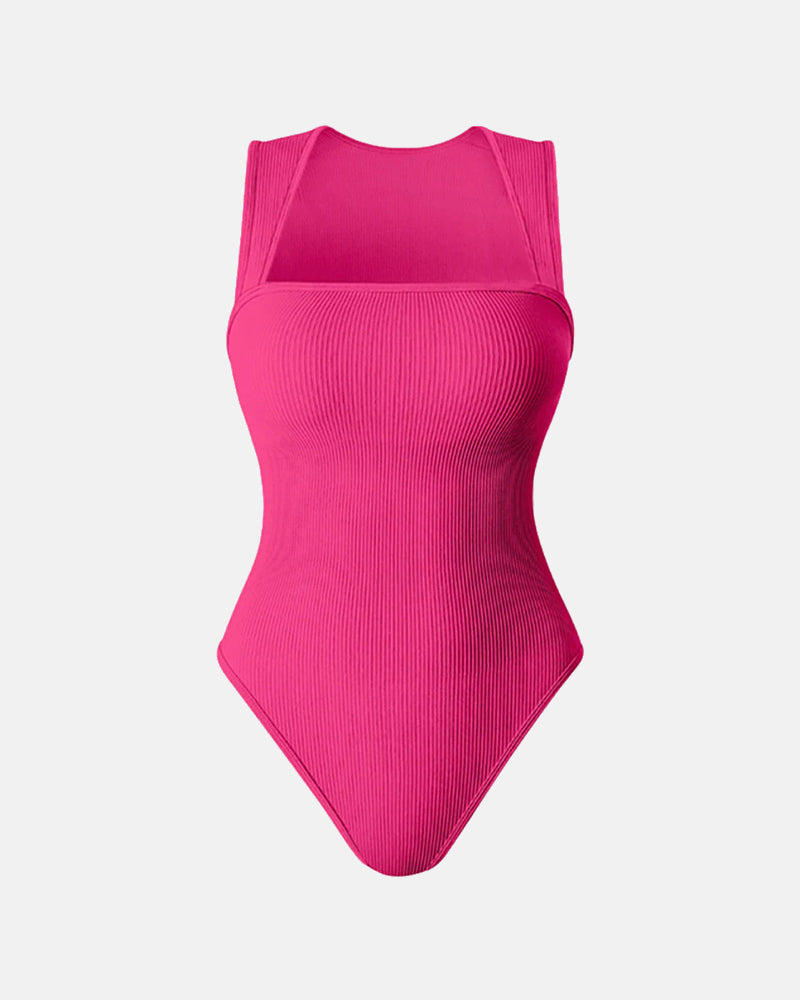 Square Neck Sleeveless Bodysuits