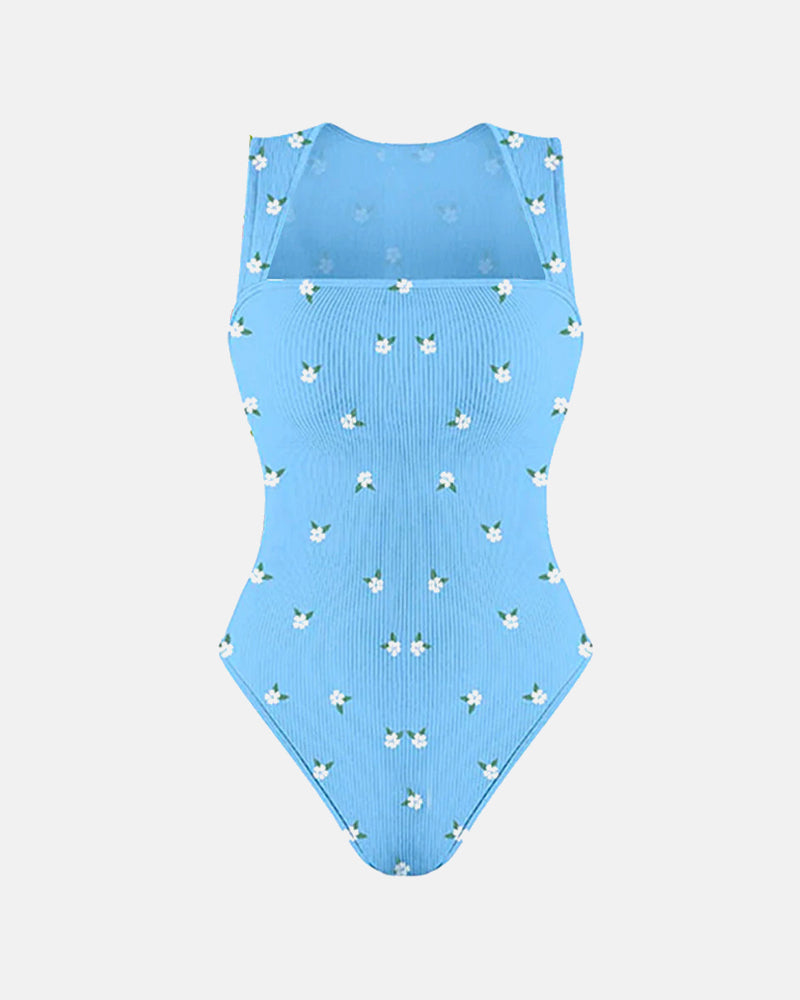 Square Neck Sleeveless Bodysuits