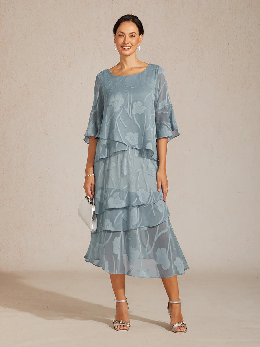 Chiffon Midi-rok met Bloemenprint