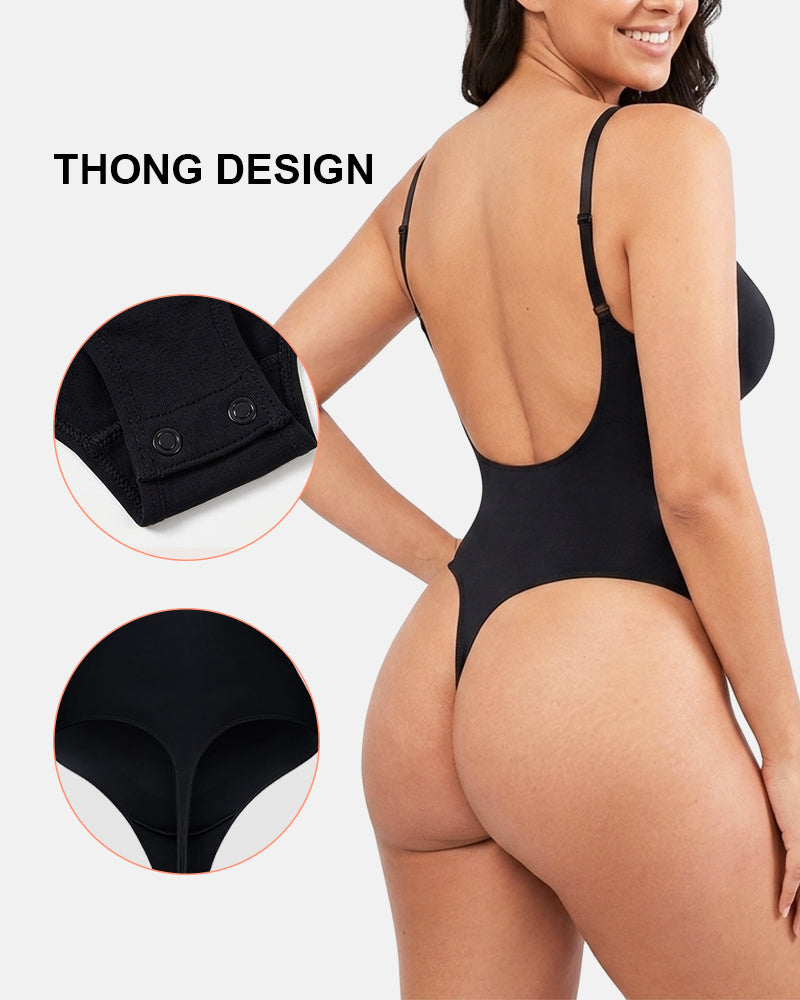 Backless Slimming Thong Bodysuit