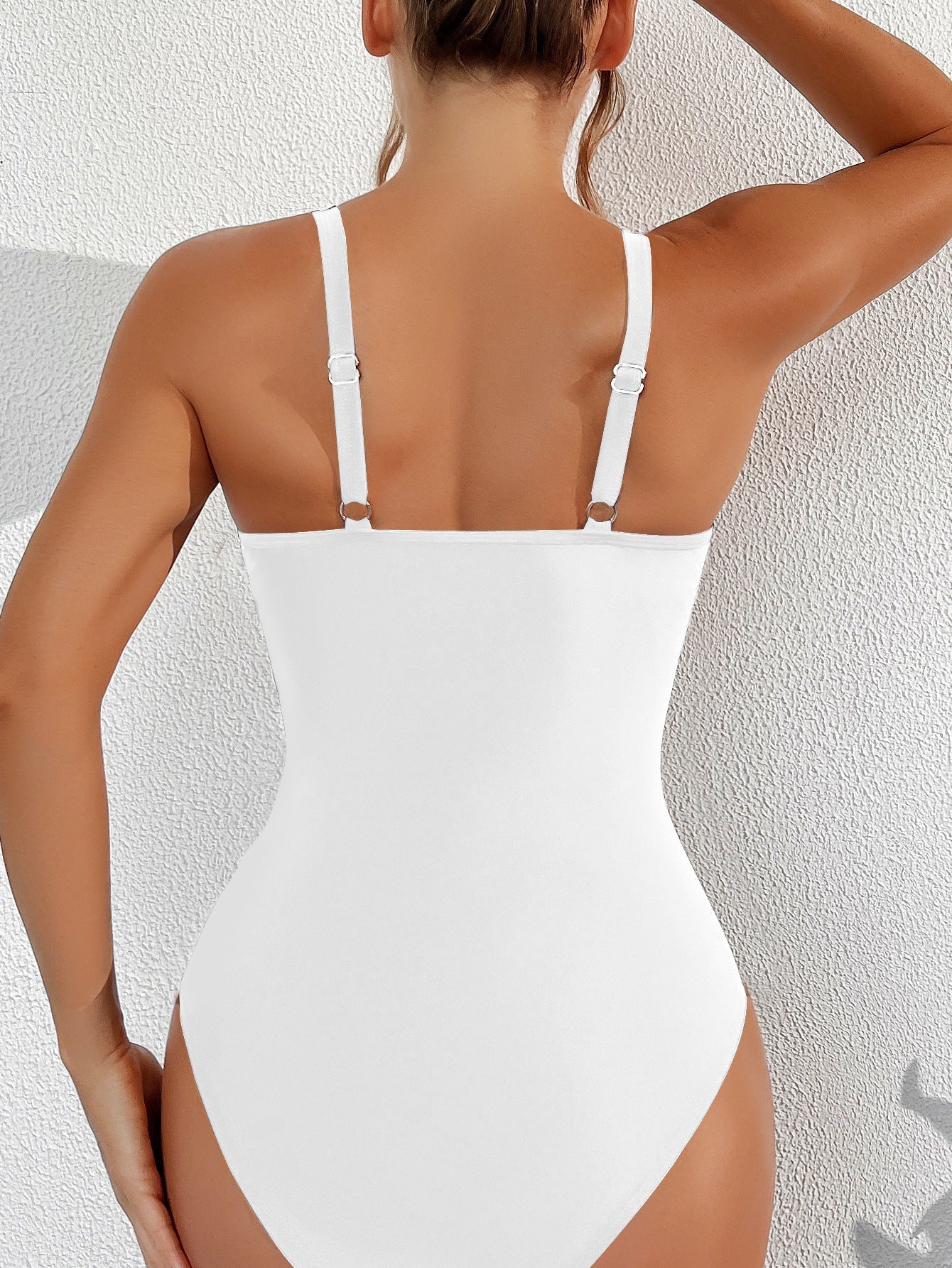 Maclair & Co. - Women Plus Size One Piece Swimsuit V Neck Mesh Sheer Tummy Control Bathing Suit