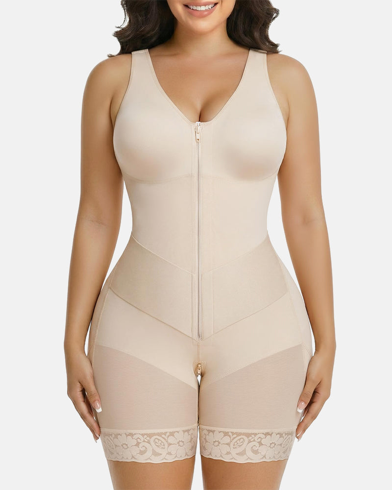 Tummy Control Fajas Shapewear with V-shape Sculpting Elastic Band