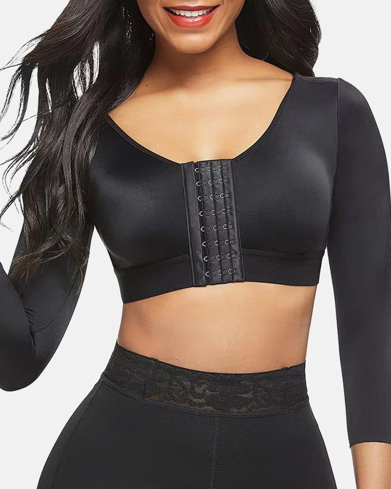 Slimming Arm Compression Top with Chest Support and Back Posture Correction