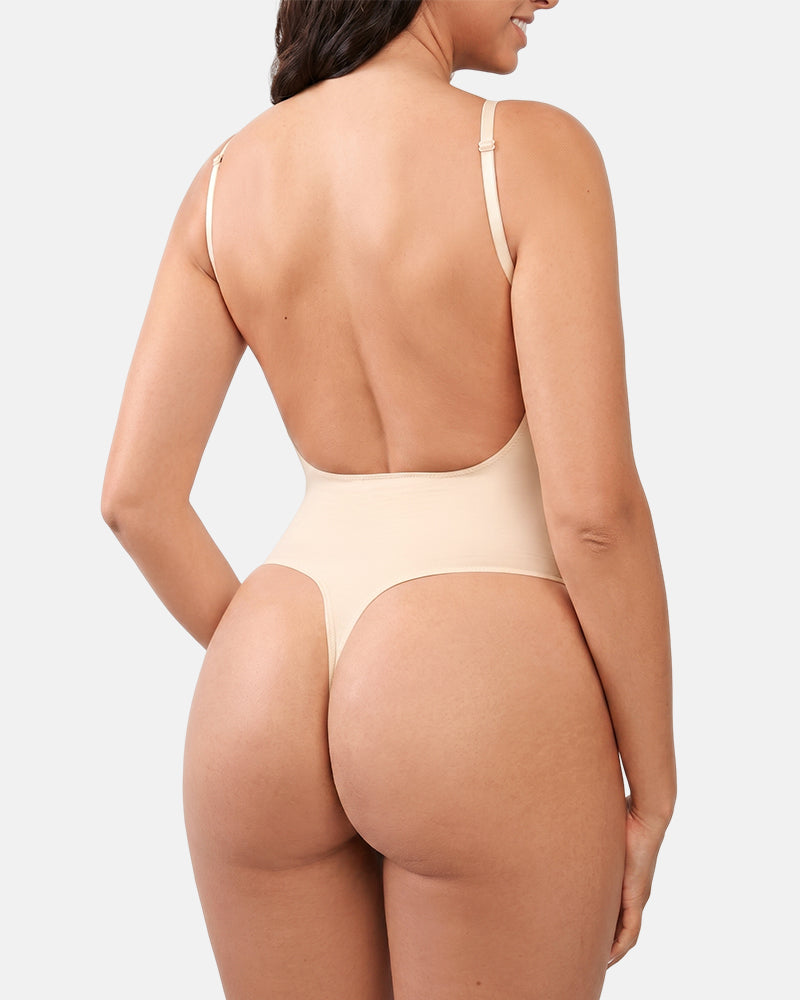 Backless Slimming Thong Bodysuit
