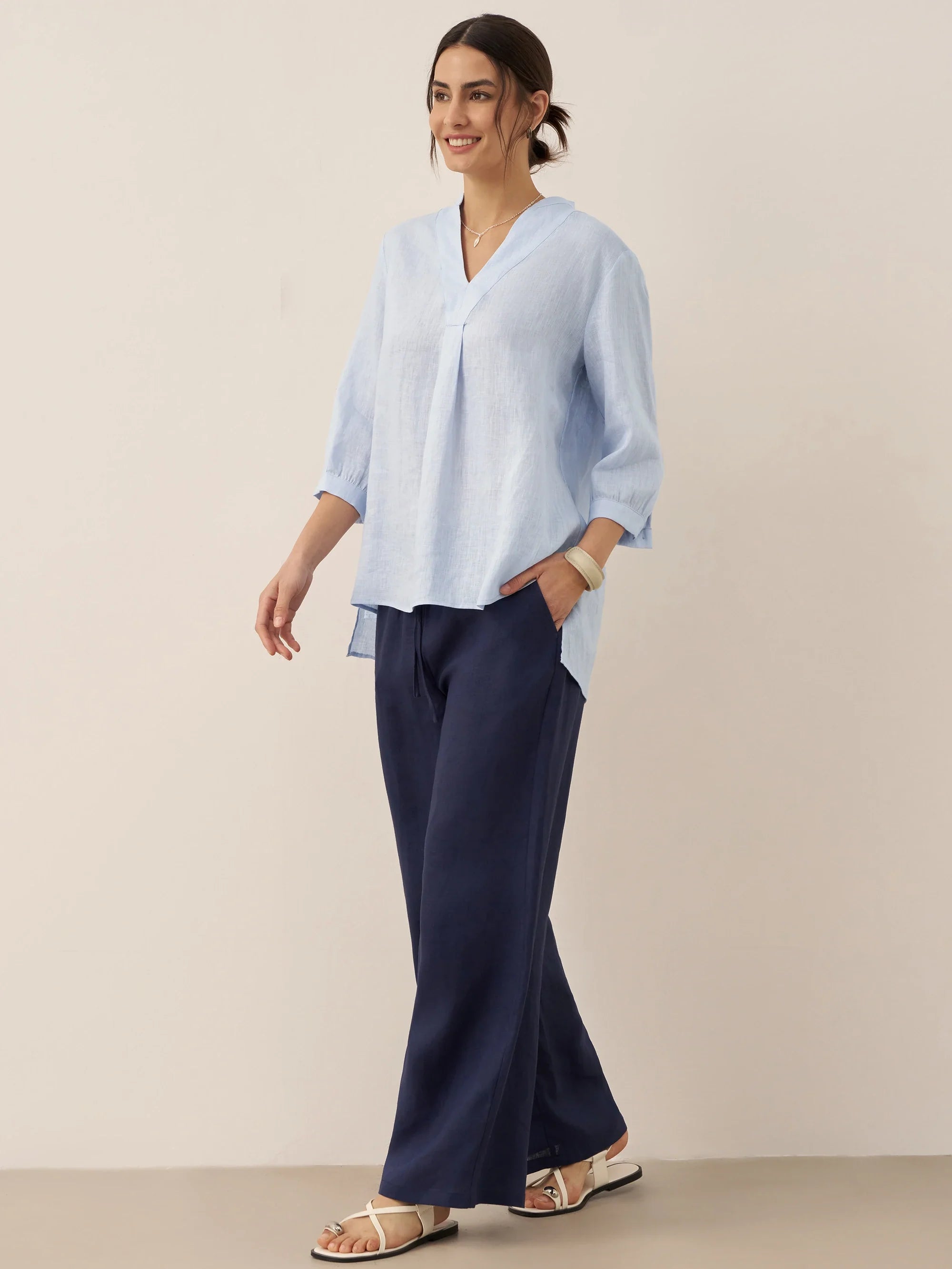100% Linen Classic Pants LYON