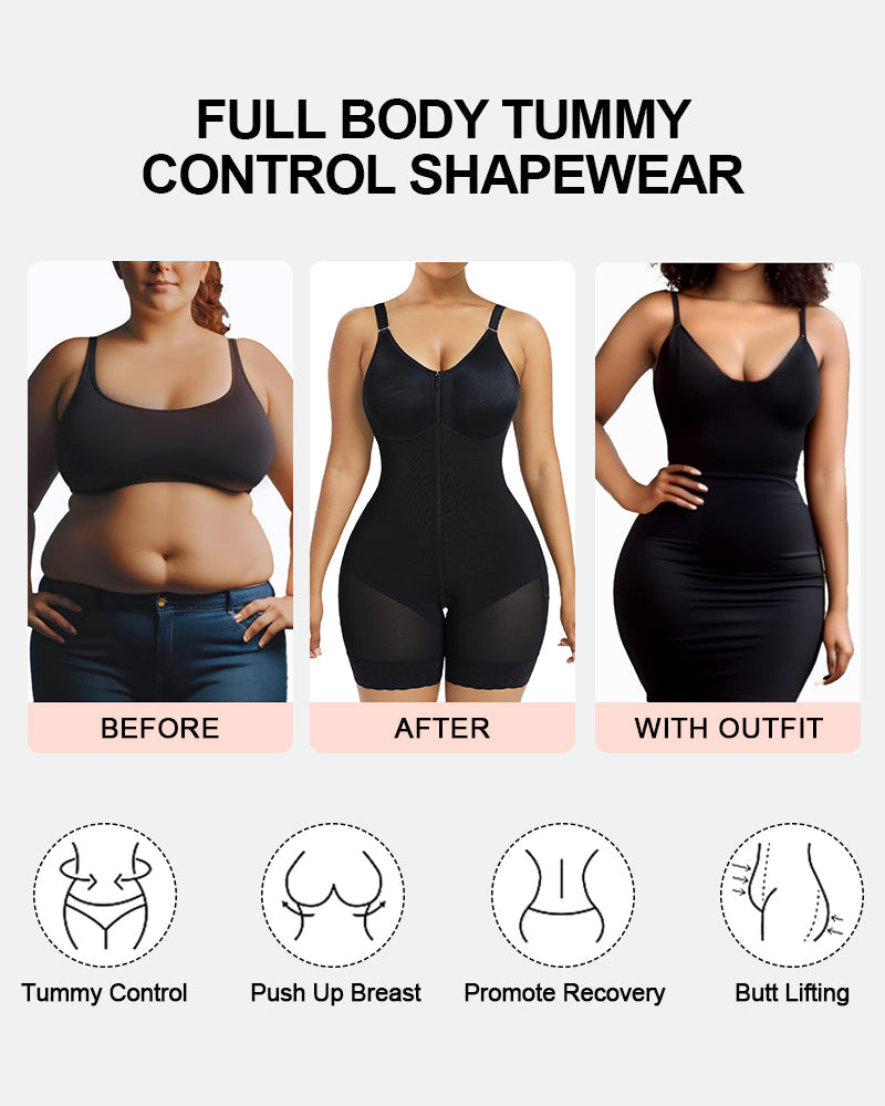 Colombian Tummy Control Postpartum Full Body Faja – Medical-Grade