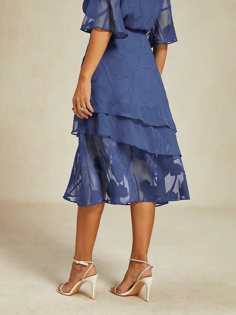 Chiffon Midirok met Bloemen