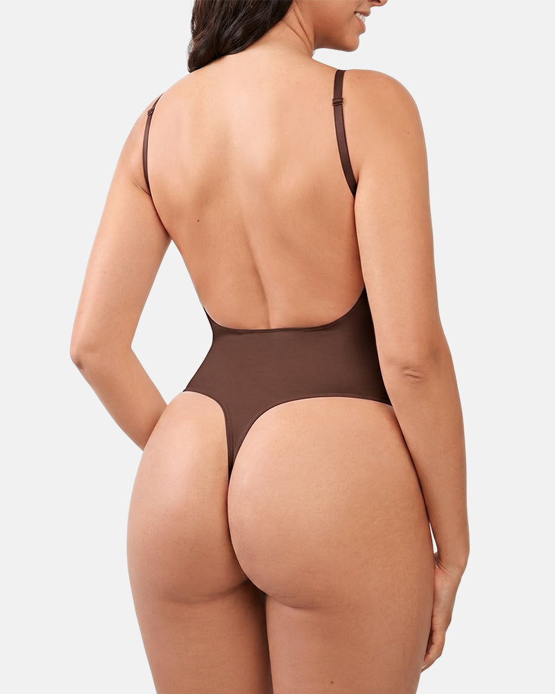 Backless Slimming Thong Bodysuit