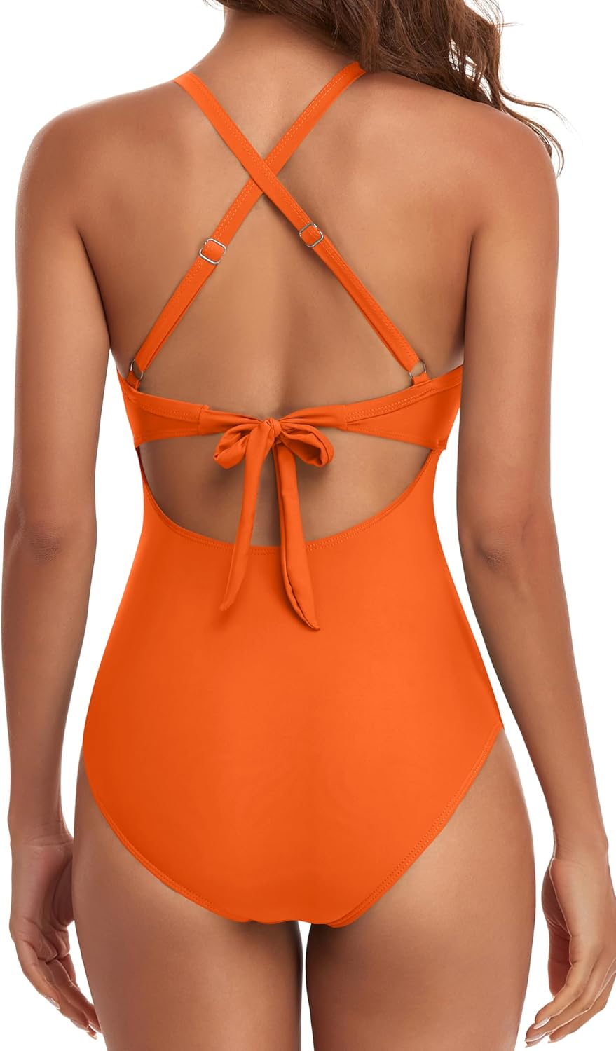 Maclair & Co. - Women's One Piece Swimsuits Tummy Control Cutout High Waisted Bathing Suit Wrap Tie Back
